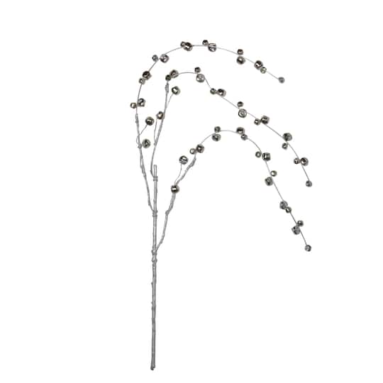 3.4Ft Silver Hanging Jingle Bell Spray By Northlight | 3.5 ft | Michaels®